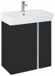 Vannitoakapp valamuga Elita Skye, valge v./matt must v., 32.6 cm x 60.5 cm x 70.7 cm