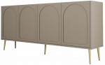 Konsoollaud Kalune Design Lyon 80, kuld v./atlas v., 35 cm x 180 cm x 80 cm