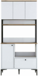 Multifunktsionaalne k&ouml;&ouml;gikapp Kalune Design JE159-3253, valge v./p&auml;hklipuu v., 38 cm x 90 cm x 184.2 cm