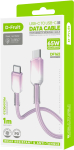 Juhe D-Fruit DF162, USB Type C, 100 cm, violetne v., 65 W