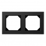Raam Liregus Epsilon K14-245-02 E/BG 2-Socket Frame Black
