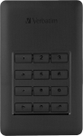 K&otilde;vaketas Verbatim Secure G1, HDD, 256 GB, must v.