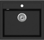 K&ouml;&ouml;givalamu Aquasanita SQQ100-601AW, kivimass, 56.5 cm x 51 cm x 20 cm, must v.