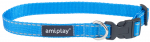 Kaelarihm koertele Amiplay Reflective, sinine, 350 - 500 mm x 20 mm, 35-50