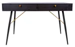 Kirjutuslaud Home4you Luxembourg 45043, 120 cm x 48 cm, 75 cm, must v.