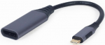 Adapter Gembird USB Type-C to DisplayPort A-USB3C-DPF-01 USB Type-C, Display port female, 0.15 m, hall v.