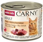 Kassi m&auml;rgtoit Animonda Carny Adult, kanaliha/kalkun/maks, 0.2 kg