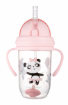 Laste pudel Canpol Babies Non-Spill Cup Exotic Animals, 270 ml, 6+ kuud, plastik/silikoon, roosa