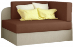 Diivanvoodi Rosa Alova 12, Alova 07, pruun v./beež v., 75 x 104 cm x 60 cm