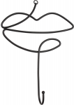 V&auml;ikesed konksud Splendid Lip, must, 15 cm x 3 cm x 20 cm