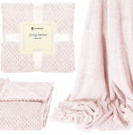 Pleed Springos Lovely Blanket HA7094, heleroosa v., 150 cm x 200 cm