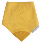 Pudip&otilde;ll Canpol Babies Bib With Teether 26/902, kollane, tekstiil/silikoon, 0 kuud