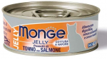 Kassi m&auml;rgtoit Monge Jelly Adult, l&otilde;he/tuunikala, 0.08 kg