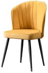 Toolide komplekt Kalune Design Rubi 107BCK1140, matt, must v./kollane v., 42 cm x 52 cm x 85 cm, 2 tk