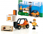 M&auml;ngut&otilde;stuk Brio Forklift 33573, oranž v.