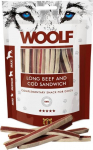 Koeramaius Woolf Woolf Long Beef and Cod Sandwich, veiseliha/tursk, 0.1 kg