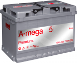 Aku A-mega Premium 5, 12 V, 75 Ah, 720 A