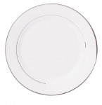Taldrik magustoidu Ambition Aura Silver, &Oslash; 27 cm, valge/h&otilde;be