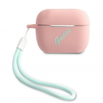 K&otilde;rvaklappide &uuml;mbris Guess GUACAPLSVSPG Apple AirPods Pro, roosa
