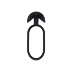 Taimede kinnitusr&otilde;ngad Bradas Anchor Rubber Tie Epdm, 7 cm x 0.4 cm, 7 cm, kumm, must v., 50 tk