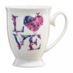 Tass Ambition Love Letters, sinine v./valge v./roosa v., 0.3 l