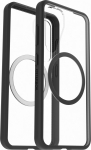Telefoni &uuml;mbris Samsung React Magnet, Galaxy S25, l&auml;bipaistev v./must v.