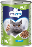 Kassi m&auml;rgtoit PreVital Sterile, veiseliha, 0.415 kg