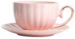 Tass alustassiga Homla Mina 238980, roosa, 0.25 l