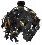 Valgusti lagi Reality Leavy R60461032, E27, 1 x 28 W, must v.