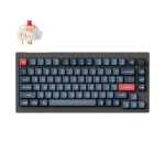 Juhtmevaba m&auml;nguklaviatuur Keychron V1 Max V1M-D1 Gateron Jupiter Red, Inglise (US), must, juhtmeta
