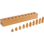 Hariv m&auml;ng, kuju sorteerija Block with Cylinders 3, puidu v., 11 tk