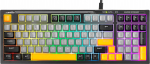 Juhtmega m&auml;nguklaviatuur Marvo Soldat K638B, Inglise (US), must v./kollane v./hall v.