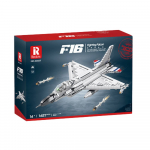 Konstruktor, lennuk F-16 Fighting Falcon, 1427 tk, valge/hall