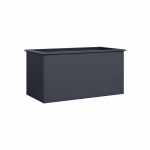 Lillepott 4IQ Metallic, metall, 150 cm x 75 cm, antratsiit v.