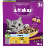 Kuiv kassitoit Whiskas, 0.8 kg