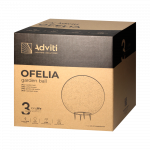 Vabalt seisev v&auml;lisvalgusti Orno Ofelia, 18W, E27, IP65, hall v., 28 cm x 28 cm