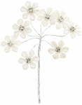 Kunstoks Home4you Shine Flowers, valge v., 13 cm