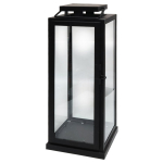 Latern ArtFlow Tower, metall, 37 cm, must v.