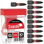 Kruvikeeraja otsikute komplekt Tvardy T00173-25-10, PZ1, 25 mm