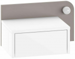 &Ouml;&ouml;kapp Kalune Design Dotta, valge v./mocha v., 28 cm x 52 cm x 30 cm