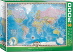 Pusle Eurographics Map Of The World, 67.6 cm x 96.8 cm, 2000 tk, mitmev&auml;rviline