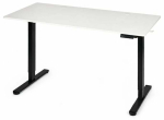 Arvutilaud reguleeritava k&otilde;rgusega ModernHome JSD-B5-1-5, 120 cm x 60 cm, 72 - 118 cm, valge v./must v.