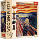 Puidust pusle Trefl Edvard Munch The Scream 20252, 25.5 cm x 18.5 cm, 200 tk, mitmev&auml;rviline