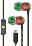 Juhtmega k&otilde;rvaklapid The House Of Marley Smile Jamaica Rasta EM-JE042-RA, pruun v./roheline v.