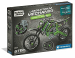 Konstruktor Clementoni Mechanica Laboratorium Motocross Bike, 170 tk, must v./roheline v.