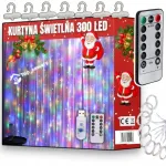 LED valguskardin Extralink 95412, 3 m, k&uuml;lm valge v., 300 LED