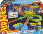 Autorada Mattel Hot Wheels Neon Speeders Tornado Jump Crash, mitmev&auml;rviline