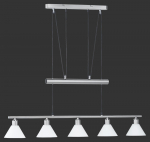 Valgusti rippuv Trio Stamina 3751051-07, E14, 5 x 40 W, valge v.
