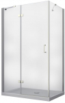 Du&scaron;ikabiin Besco Viva VPL-128-195C, ristk&uuml;lik, aluseta, 120 cm x 80 cm x 195 cm