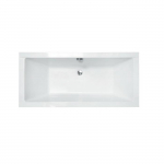 Vann, sisseehitatav Besco Quadro, 165 cm x 75 cm x 55.5 cm, ristk&uuml;lik, valge